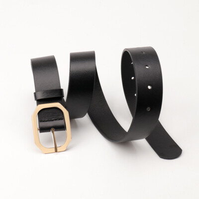 Faux Leather Skinny Belt with Single Prong Buckle for Jeans Pants Dresses Amazon.com: TRIWORKS Women Leather Belt for Jeans Pants  main image 2