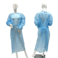 Disposable Isolation Gowns, Medical & PPE Elastic Cuff Gowns (10/30/50/100 pcs)