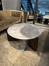 White Quartz Round Table /Coffee, Center, Dine, and Hallway Tables - Handcrafted