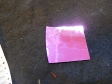 Dichroic Glass: CBS 90COE Pink/Teal on Flat Black 3" Sq