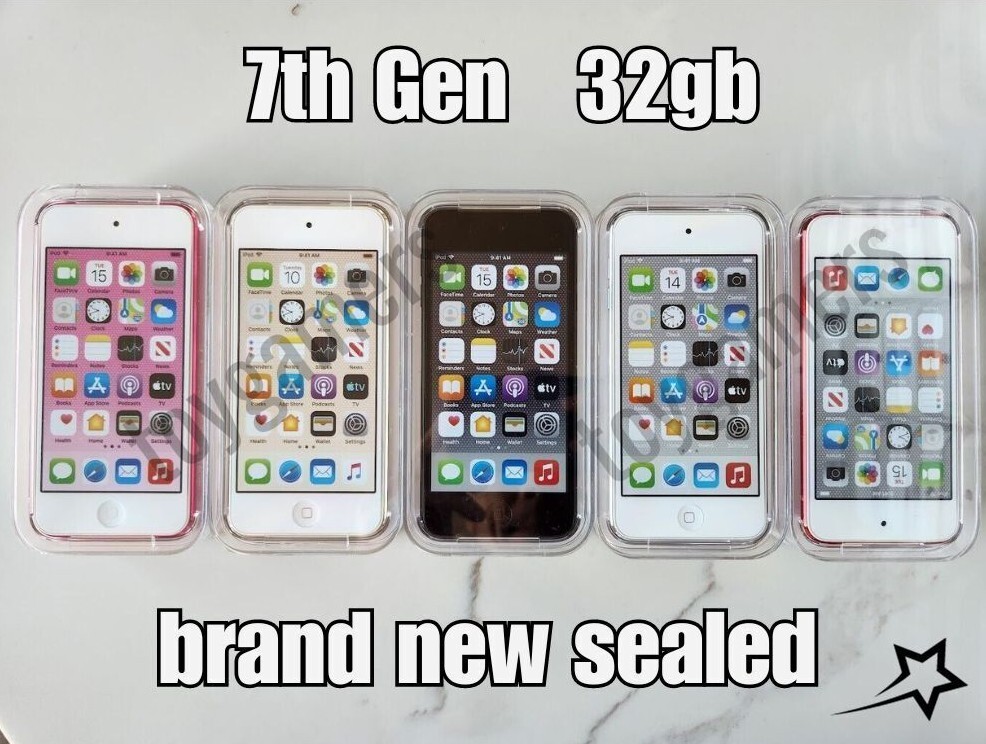 Ipod Touch 7th Generation 32GB Gray Gold Red Pink Black Ipod Touch 7th Generation 32GB Gray Gold Red Pink Black