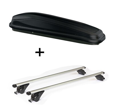 Dachbox JUEASY300L+Dachträger KING1 für für Dacia Lodgy 5Tür ab 12