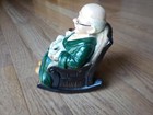 Vintage Ceramic Japan Coin Bank Old Man Rocking Chair With Dog Retirement Fund — photo 5