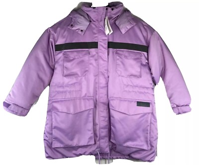 Nike Women s NSW City Ready Down-Fill Parka Purple/Grey Size Small (Relaxed Fit)