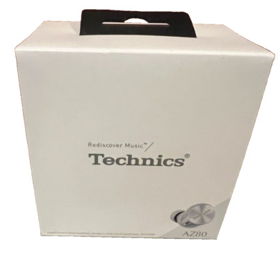 Technics Digital Wireless Stereo Earphones AZ80 Silver NEW IN SEALED BOX