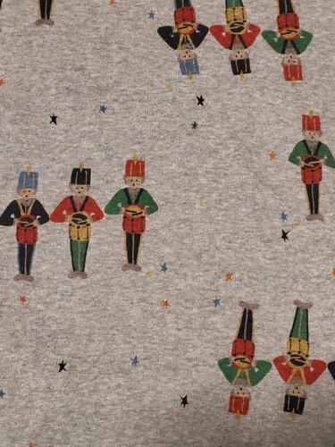 Hanna Andersson Size 14 Gray Toy Soldier Long Sleeve Pajama Top - Picture 3 of 3