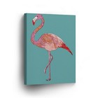 Lace Pattern Flamingo Canvas Print Decorative Art Wall Décor Artwork