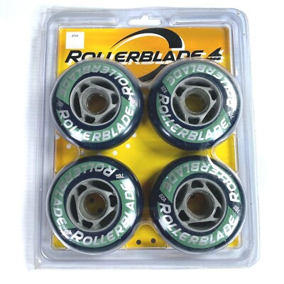 1995 ROLLARBLADE set of four replacement wheels BRAND NEW and SEALED - 82A 76mm