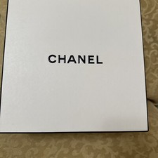 CHANEL Black  White Empty Signature Gift Box 9 X 9 X 4