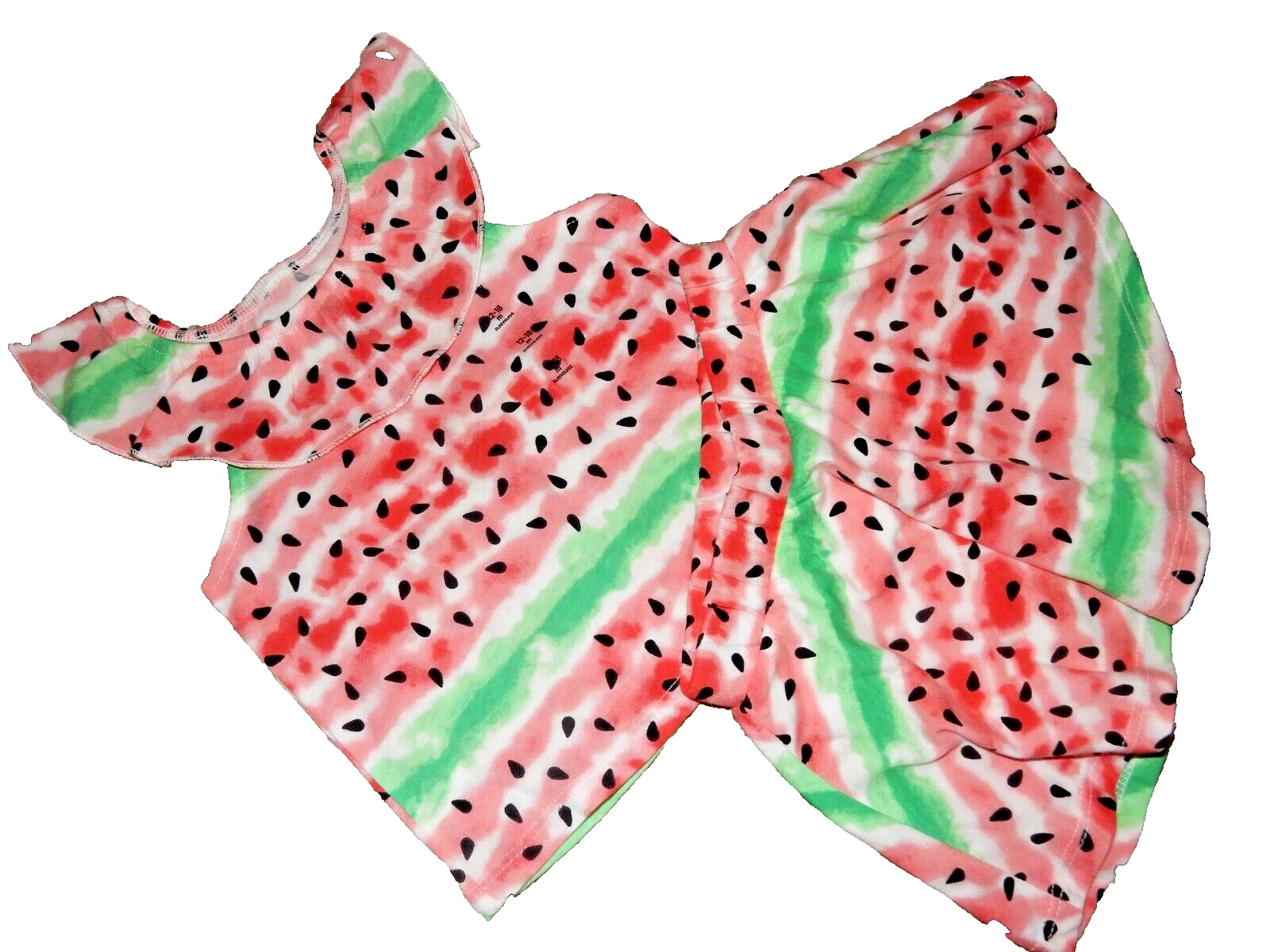 7L NWT 12-18M The Children's Place WATERMELON Ruffle Tank Top Skort Set Outfit