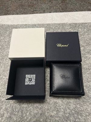 Authentic Chopard Leather Ring Jewelry Box 3''x3''x1.5''