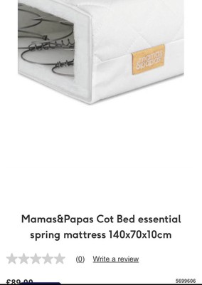 Fitted Sheets Mamas And Papas Mattress 140 X 70 Mamas Papas Cot