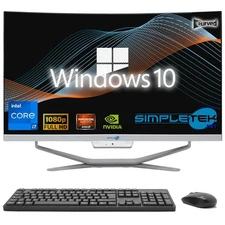 All In One I7 24" Curved Win 10 Ram 16Gb Ssd 240Gb Gpu Gt730 4Gb Gaming Computer