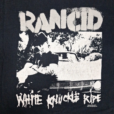 Vintage 2005 Rancid White Knuckle Ride Band T Shirt Youth Size 14/16 XL