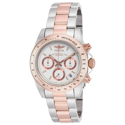 Invicta Men's Watch Speedway Metallic White Dial Chronograph Bracelet ILE6932A