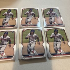 2023 1st Bowman Rookie Cards Lot Of 70 Cleveland Guardians Jorge Burgos