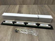Cat5e 24 Port Patch Panel Rack Mount- w/Wire Management