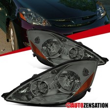 Fit 2006-2010 Toyota Sienna Smoke Halogen Headlights Headlamps Leftright 06-10 Fit 2006-2010 Toyota Sienna Smoke Halogen Headlights Headlamps Leftright 06-10