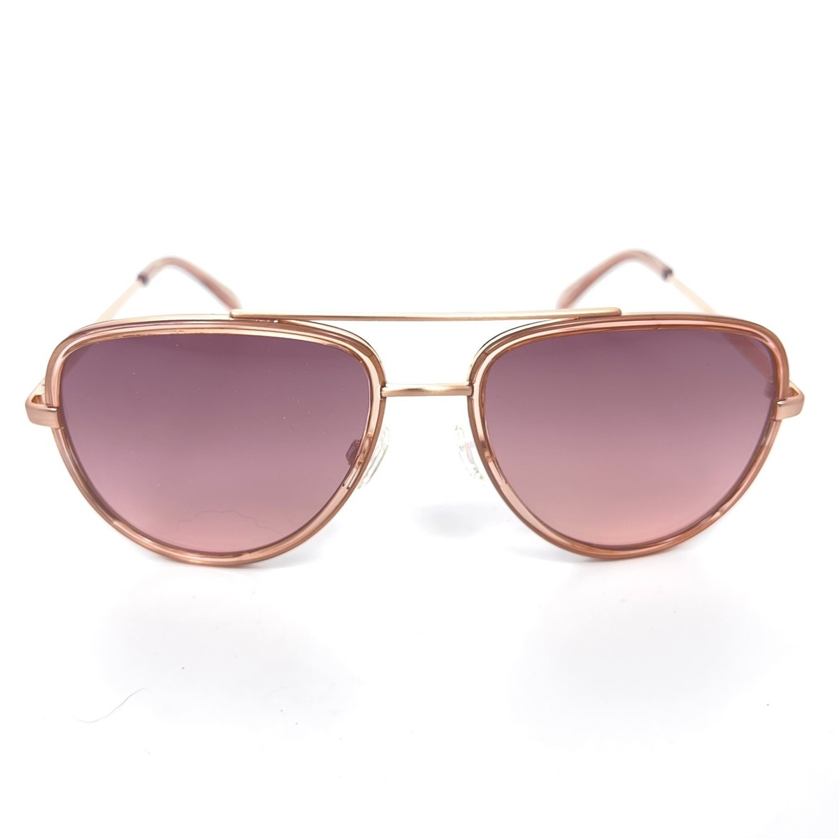 QUAY All In Rose Gold Sunglasses 56-17-140 Aviator Eyewear  display picture 2