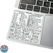 Synerlogic (5pcs) Mac OS Shortcuts Sticker | Keyboard Stickers for macOS | No