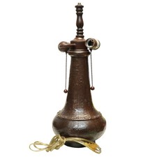 Vintage Dale Tiffany Style Evelyn Table Lamp Antique Bronze Base Only