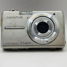 OLYMPUS FE-220 Digital Camera Tested Compact with Flash Self-Timer