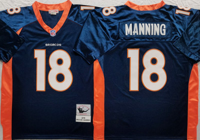 Payton Manning Denver Broncos Navy Football Jersey -NWT- Multiple Sizes