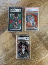Magic Star Rookie Prizm lot of 3: Red Desmond Bane PSA 9 and Franz Wagner SGC 9
