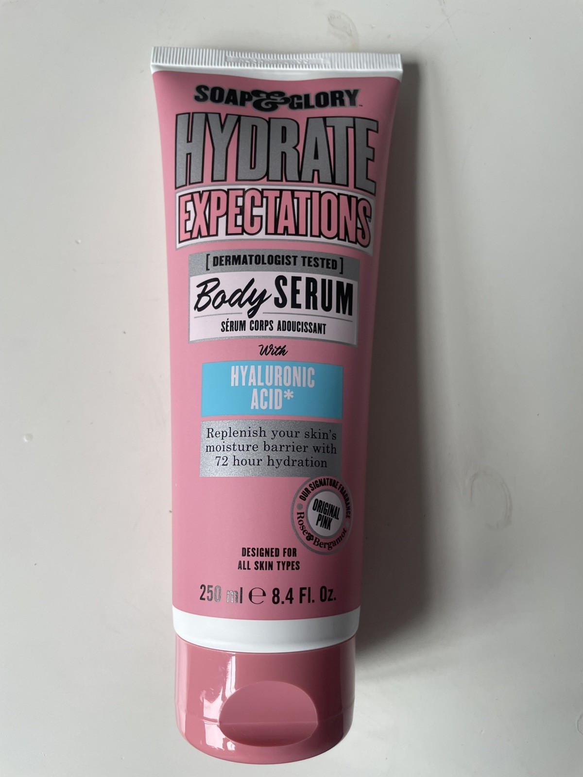 Soap & Glory HYDRATE EXPECTATION Body Serum With Hyaluronic Acid 250ml.