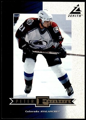 1997-98 ZENITH 5X7 UNCUT RARE Peter Forsberg Colorado Avalanche #Z19