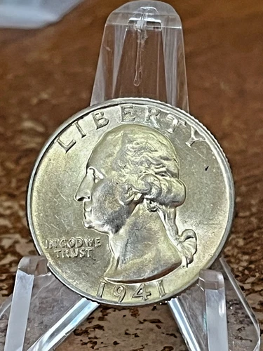 1941 Washington Quarter --- Almost Uncirculated +++ HIGH GRADE ! # RS34