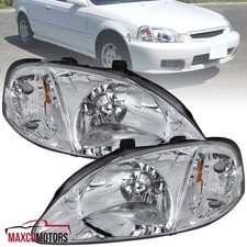 Headlights Fits 1999-2000 Honda Civic Ek Ej Lx Ex Si 24dr Head Lamps Leftright Headlights Fits 1999-2000 Honda Civic Ek Ej Lx Ex Si 24dr Head Lamps Leftright