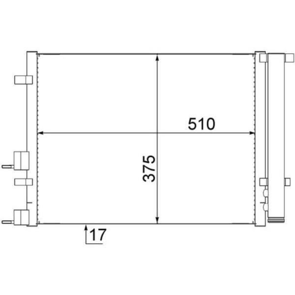 Kondensator Klimaanlage Mahle Ac 731 000S FüR Hyundai I20 I-image