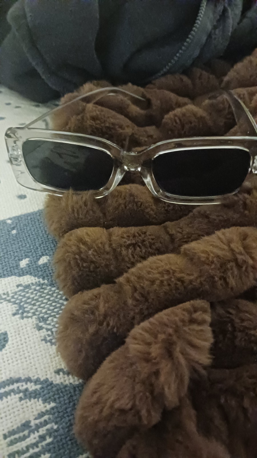 REAL NICE TRANSLUCENT FRAMED SUNGLASSES  GREY  LE… - image 1