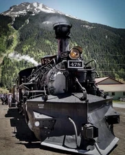 Photo The Crew a Durango & Silverton Narrow-Gauge Scenic Railroad Train 8.5x11