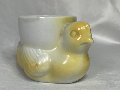 Vintage 1950’s Japan Yellow Chick Egg Cup Figural Ceramic - Picture 1 of 7