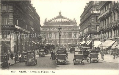 Paris Avenue de L_Opera Autos Oper