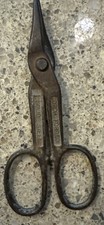 Vintage WISS V-13 USA Made Drop Forged Solid Steel Tin Snips 7" Long
