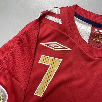 ENGLAND UMBRO 2006 WORLD CUP FOOTBALL SOCCER AWAY JERSEY #7
