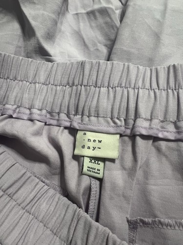 Pantaloni cargo alla caviglia A New Day donna lavanda vita alta taglia XXL nuovi # 364 - Foto 6 di 9