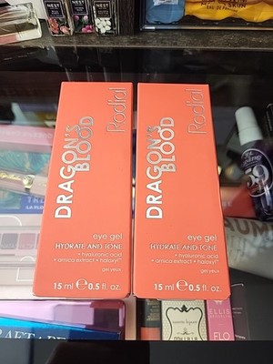 RODIAL Dragon's Blood Eye Gel Hydrate & Tone NEW IN BOX 0.5oz/15ml Ea Lot Of 2 