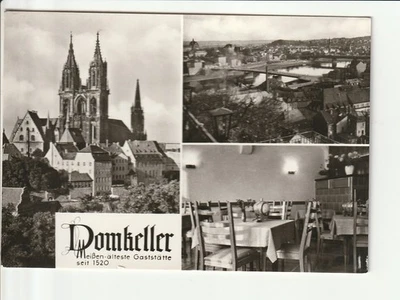 MEISSEN...., 3 Ans. u.a. Gaststätte " Domkeller" innen.....s/w  AK - Bild 1 von 2