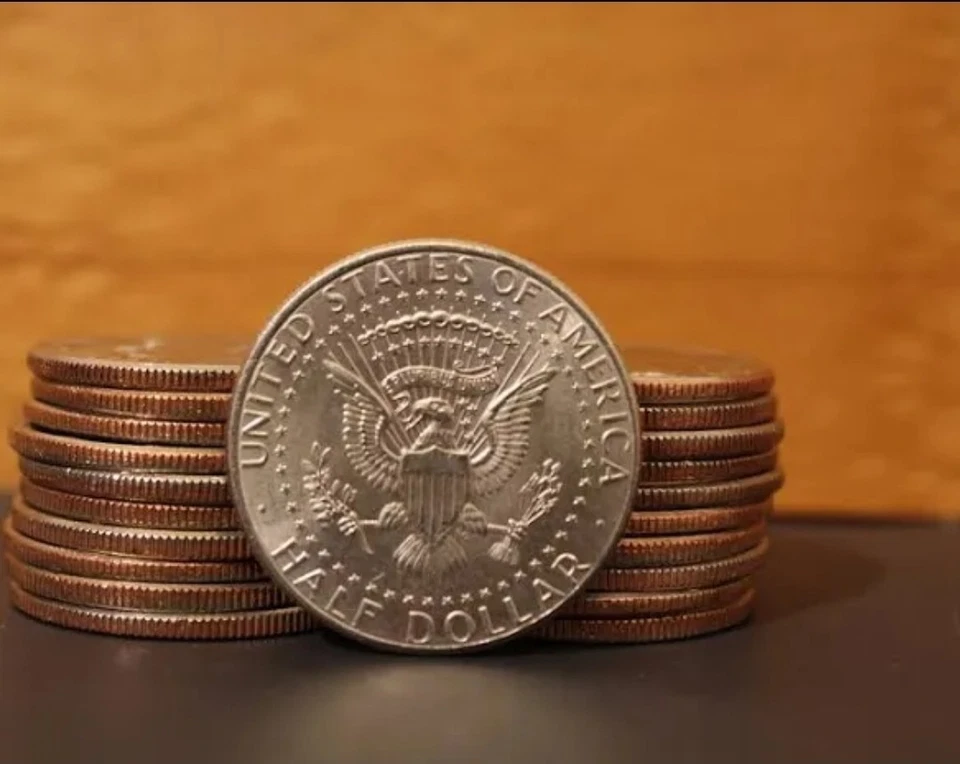 2018 D Kennedy medio dólar NIFC lote de 100 (5 rollos de 20) "D" como nuevo Foto 3 de 4