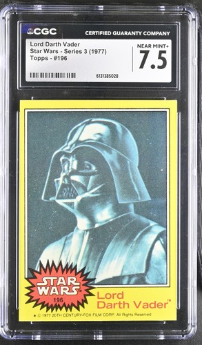 1977 Topps Star Wars #196 Lord Darth Vader — CGC 7.5