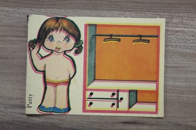 1973 ''Baby Modas'' Vintage Paper Doll Set   Fiesta (Spain) - PATTY