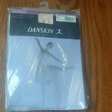 Danskin Run-Resistant Nylon Footed Tights, Solid Pink, Style 69, Size D
