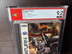 Dragon Force Sega Saturn Game Game Complete In Case PSA 9.2