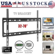 Universal TV Wall Mount Bracket Fixed Tilt 32 40 43 50 55 60 65 70 Inch