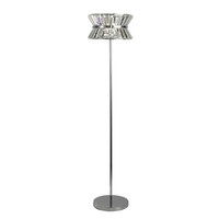 Stehleuchte Stehlampe Kristall 150 Cm Klein Art DéCo Chrom Klar Wohnzimmer