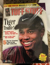 Tiger Woods Autographed Tuff Stuff Magazine With Authentic Serial Number